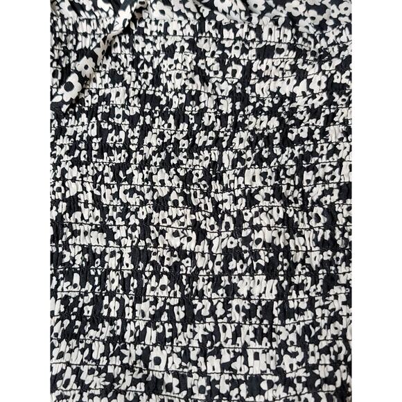 Free People Intimately Bardot Bodysuit Black Combo Floral Tie Straps Medium - Picture 10 of 14